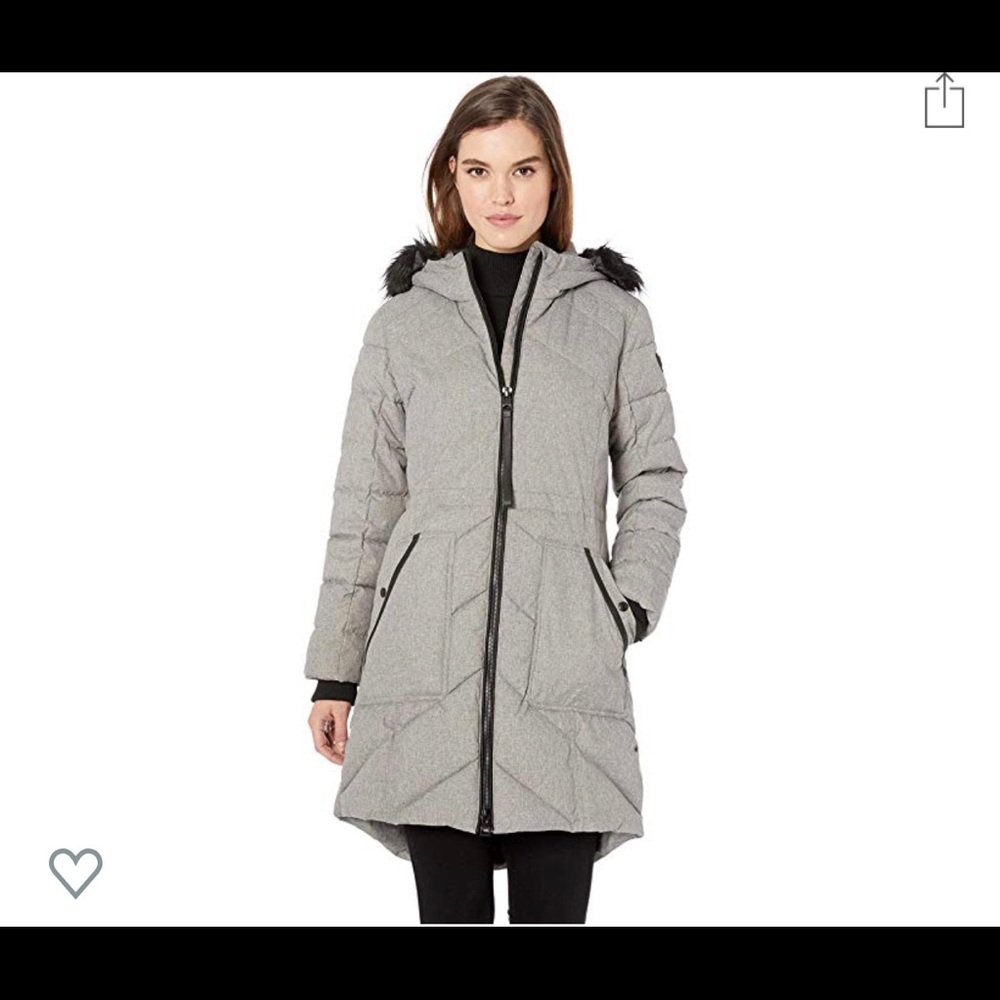 Guess Heavy Puffer Coat w/ Hood NWT
